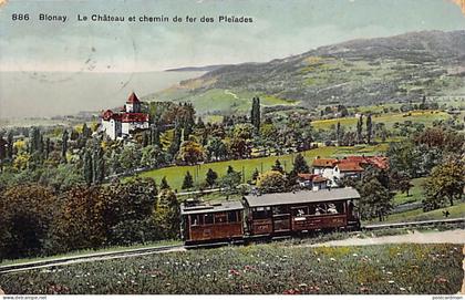 BLONAY (VD) Le Château et chemin de fer des Pleïades - Ed. Phototypie Co 886
