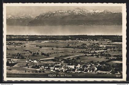 AK Féchy, Vue á les Alpes