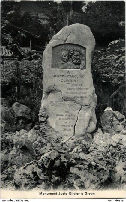 Gryon - Monument Juste Olivier