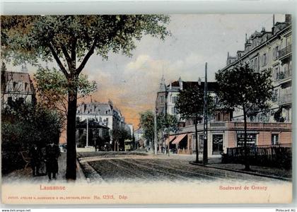 1000 Lausanne Losanna 1905 - Boulevard de Grancy Straßenbahn - 13271475