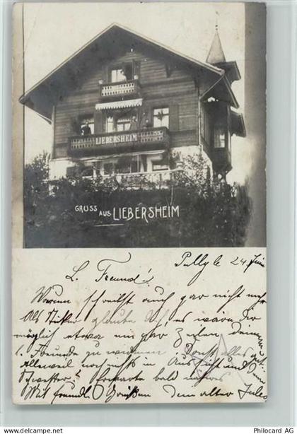 1009 Pully 1906 Foto AK Liebersheim AK - 13097615