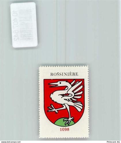 1658 Rossinière - Vignette Wappen Kaffee Hag 1920-1940 Kranich - 10407842
