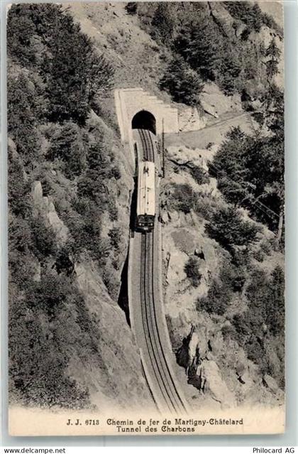 1925 Le Châtelard VS - Eisenbahn von Martigny-Chatelard Tunnel des Charb... - 39474654