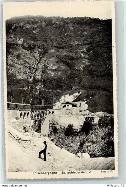 3938 Ausserberg - Lötschbergbahn Baltschiederviadukt - 10303744