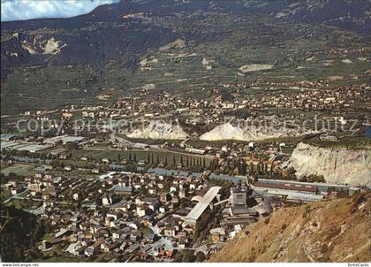 Chippis et Sierre Vue de la route d Anniviers