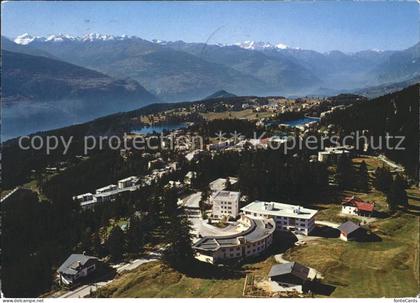 Crans-sur-Sierre Vermala Fliegeraufnahme Montana et Crans