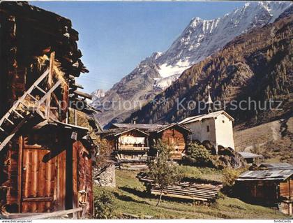 Eisten im Loetschtal Teilansicht Kapelle