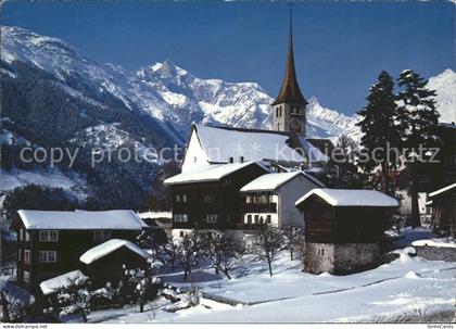 Ernen Dorfpartie mit Kirche