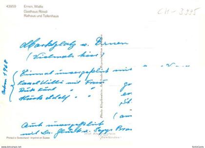 Ernen Gasthaus Roessle Rathaus Tellenhaus