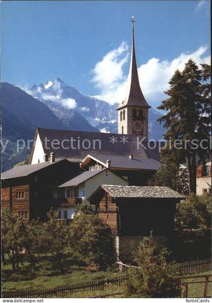 Ernen Kirche mit Wannenhorn
