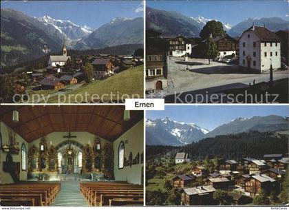 Ernen Kirche Muehlebach Dorfplatz