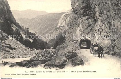 Grand Saint Bernard Route du Grand St Bernard Tunnel pres Sembrancher