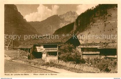 Loeche-les-Bains VS Route de Loeche les Bains Vieux chalet et la Gemmi