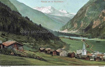 Randa VISP VS et le Breithorn