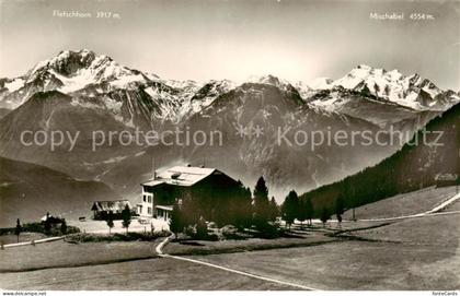 Riederalp VS Hotel Riederalp mit Fletschhorn und Mischabel