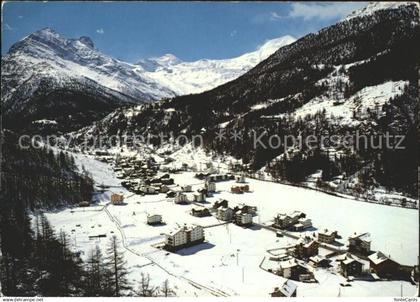 Saas Grund mit Egginer Allalinhorn Alphubel