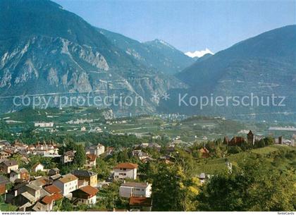 Sierre VS Vue de Sierre vers le Val d Anniviers