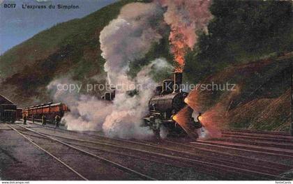 Simplon 2500m VS L'express de Simplon Chemin de fer Dampflokomotive