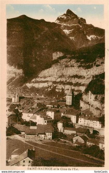 St Maurice  Valais VS et la Cime de l'Est