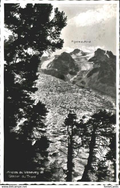 Trient Martigny Aroles du Vesevay Glacier du Trient x 1950