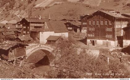 CPA  Suisse, BINN, Wallis, Carte Photo.