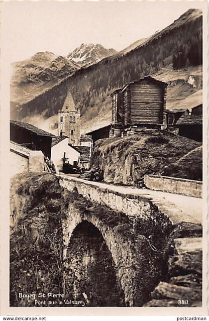 Suisse - BOURG SAINT PIERRE (VS) Pont sur le Valsorey - Ed. Perrochet-Matile 3851