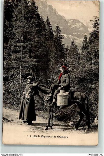 1874 Champéry - Paysannes - 39376275