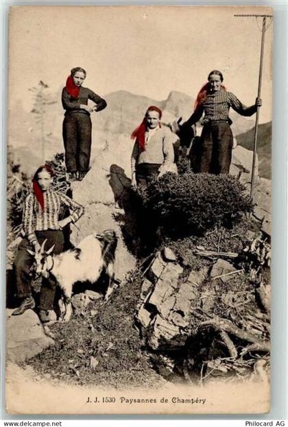 1874 Champéry - Paysannes - 39376875