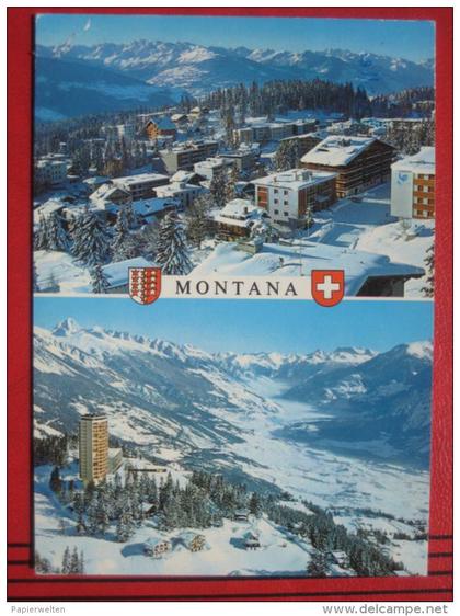 Crans-Montana (VS) - Zweibildkarte "Montana"