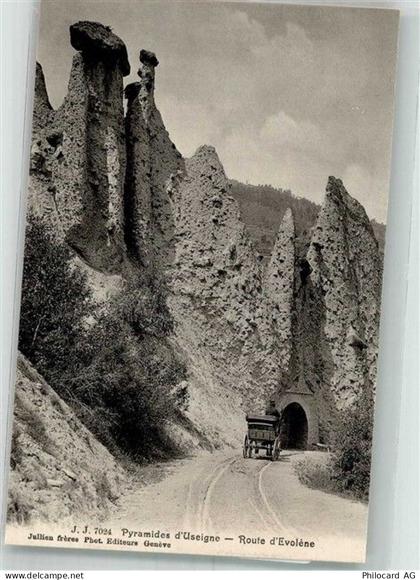 1983 Evolène Foto AK Pyramides d'Useigne - 38212384
