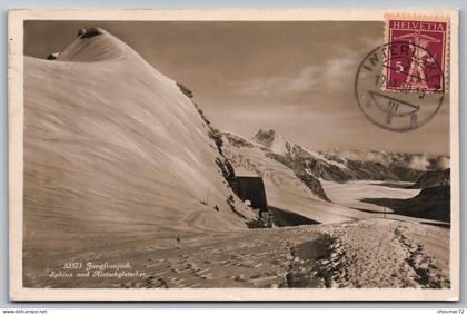 (Suisse) Valais 024, Fieschertal, Kilchberg 32371, Jungfraujoch. Sphinx und Aletschglestcher