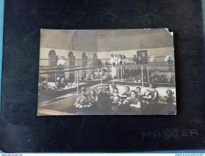 H2:LEUKERBAD-LOECHE-LES-BAINS-RARE CARTE PHOTO DES PERSONNES DANS LES BAINS (belle animation)
