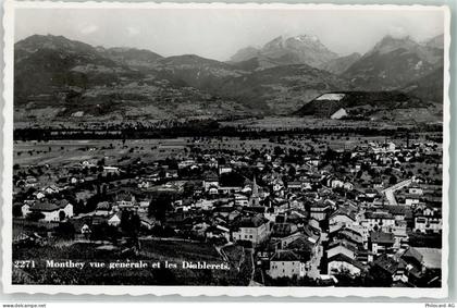 1870 Monthey Foto AK Bahnpost Zug 1690 - 39499455