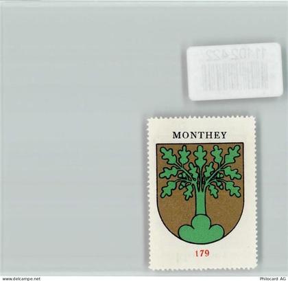 1870 Monthey - Vignette Wappen Kaffee Hag ca 1920-1940 - 11102422