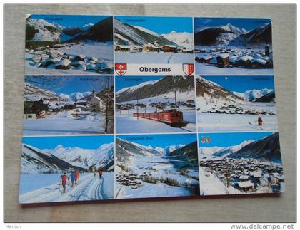 CH  -  Obergoms - train - Ulrichen Geshcinen Grafschaft Biel Oberwald Ogergestein      D132835