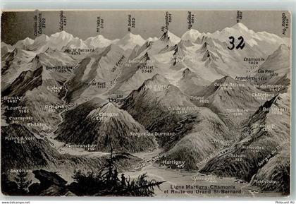 1937 Orsières - Route Martigny nach Chamonix Route Grosser St. Bernhard ... - 39497784