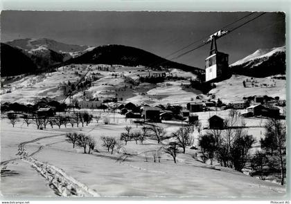 3944 Unterbäch VS - Luftseilbahn Skigelände Winter - 13123173