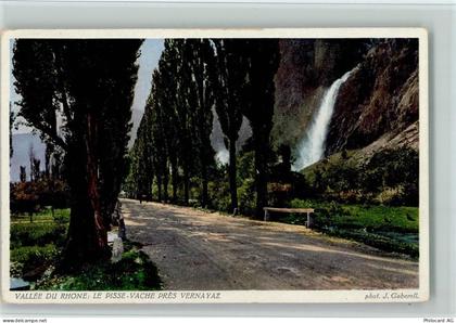 1904 Vernayaz - Valée du Rhone Le Pisse-Vache Baumallee Wasserfall phot.... - 11052530