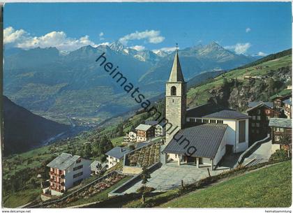 Visperterminen - Rhonetal mit Bietschhorn - Verlag Klopfenstein Adelboden