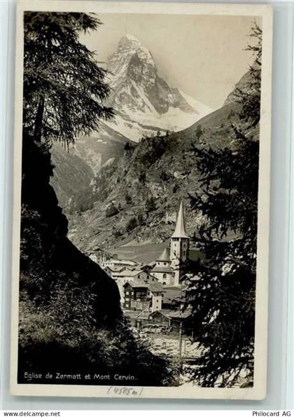 3920 Zermatt - Eglise de Zermatt et Mont Cerwin - 10156599