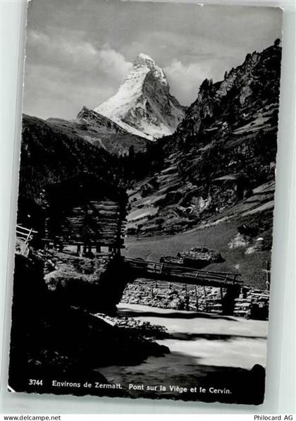 3920 Zermatt - Holzbrücke über die Viège Cervin - 39693053