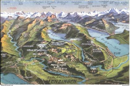 Menzingen  ZG Menzingen Fliegeraufnahme ungelaufen ca. 1920