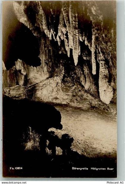 6340 Baar Foto AK Höhle Bärengrotte - 38221946