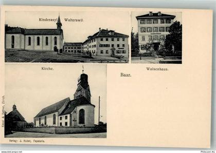 6340 Baar Foto AK Kinderheim Kirche - 13306167