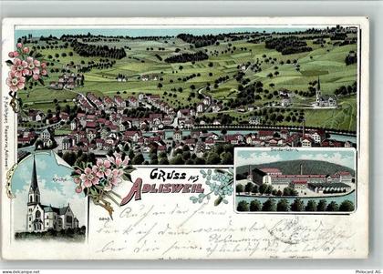 8134 Adliswil 1901 BOAKC Seidenfabrik Lithographie - 13700038