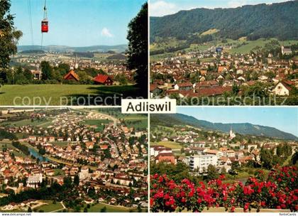 13707719 Adliswil Stadtpanorama Bergbahn Adliswil