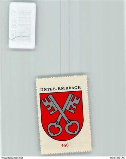 8424 Embrach - Vignette Wappen Kaffee Hag ca 1920-1940 Schlüssel Unter-E... - 10408084