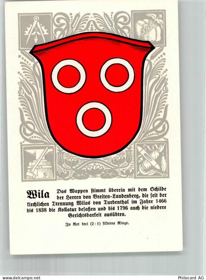 8492 Wila Lithographie Wappen - 14021350