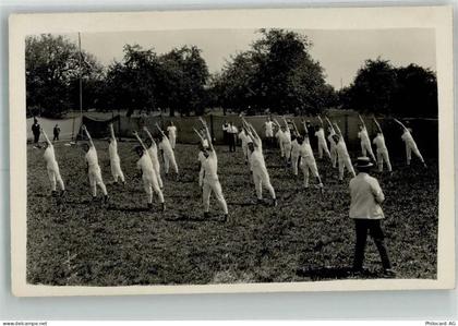 8913 Ottenbach 1929 Foto AK Sportplatz Gymnasitk Ort handschriftlich - 13306139
