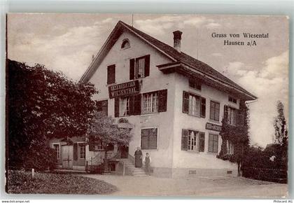 8915 Hausen am Albis 1923 Foto AK Gasthaus Wiesental - 13666428